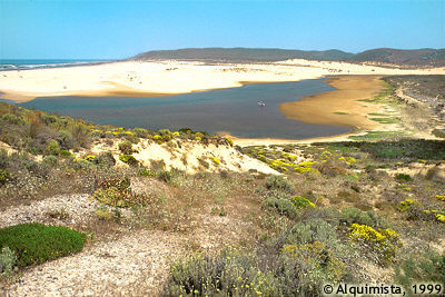 Les dunes et la plage de Bordeira
